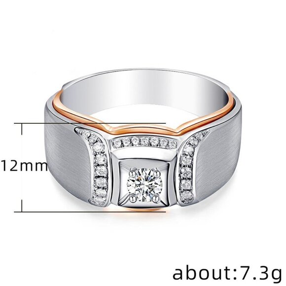 💞Trendy Design Shiny Zircon Gem Chunky Fashion Ring for Women, MARR9233 - Picture 7 of 7
